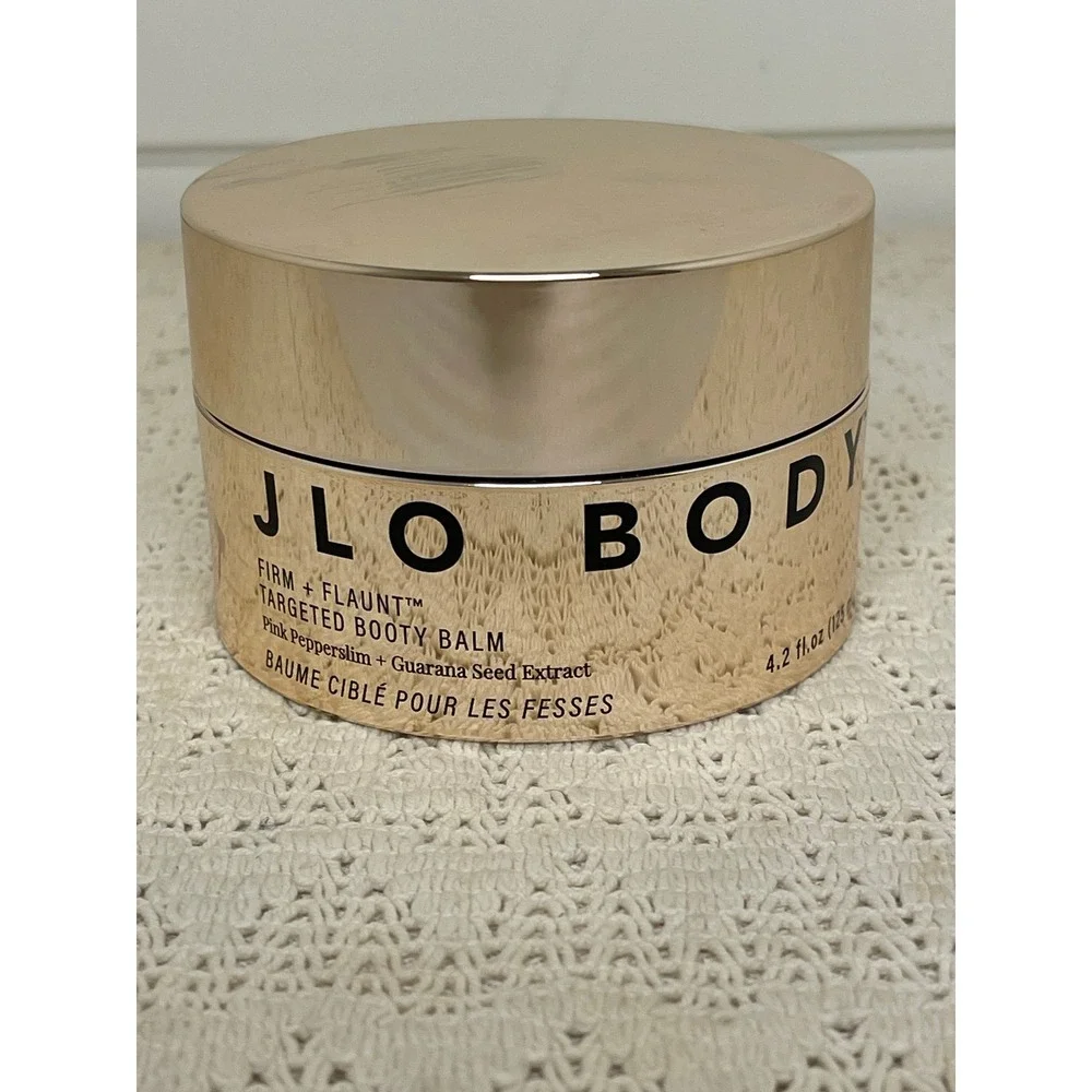JLO Beauty Firm Flaunt Target Booty Balm 4.2 oz Pink Pepperslim Guarana Extract
